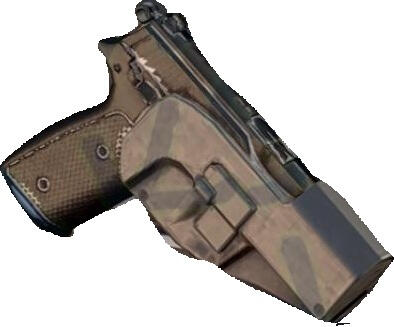 Broken hand gun