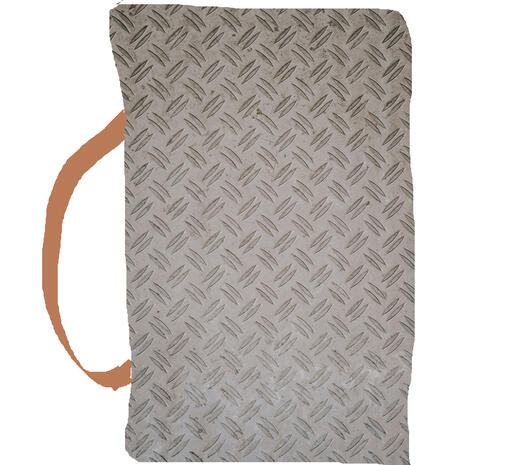 Crudely cut sheet metal